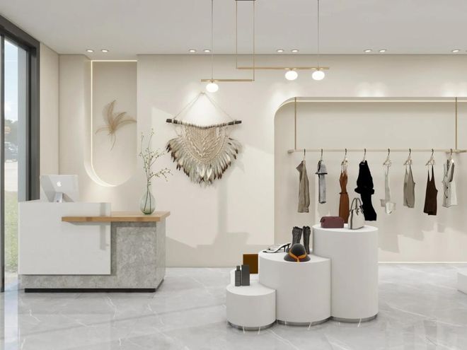 陕西服装店装修施工陕西商铺店面装修设计小型超市施工(图4)